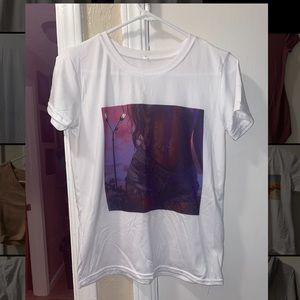 SHEIN white graphic t-shirt